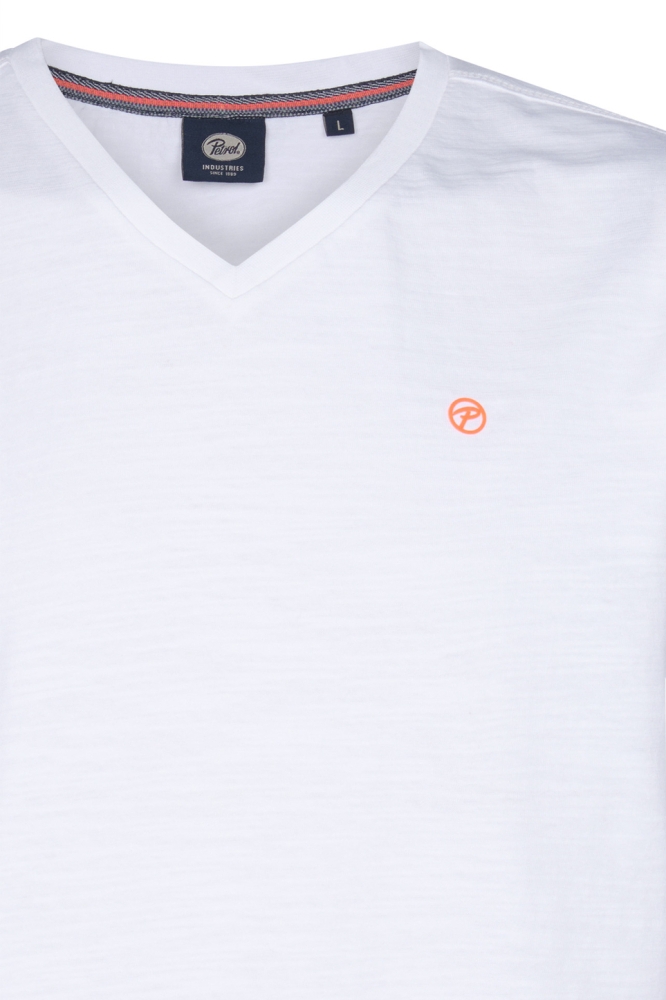 T SHIRT MET V HALS M 1050 TSV662 0000 BRIGHT WHITE